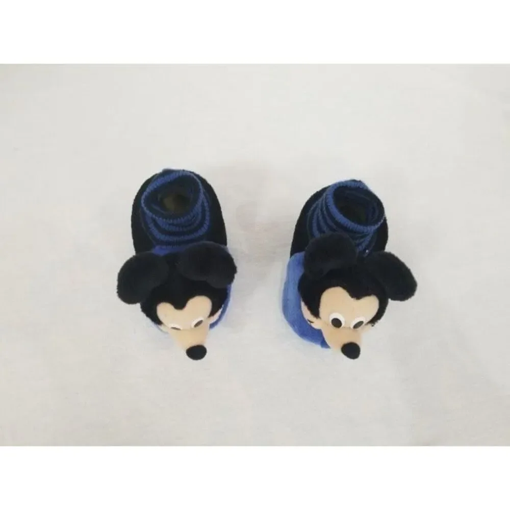 Boys S 5/6 Mickey‎ Mouse Slippers Vintage